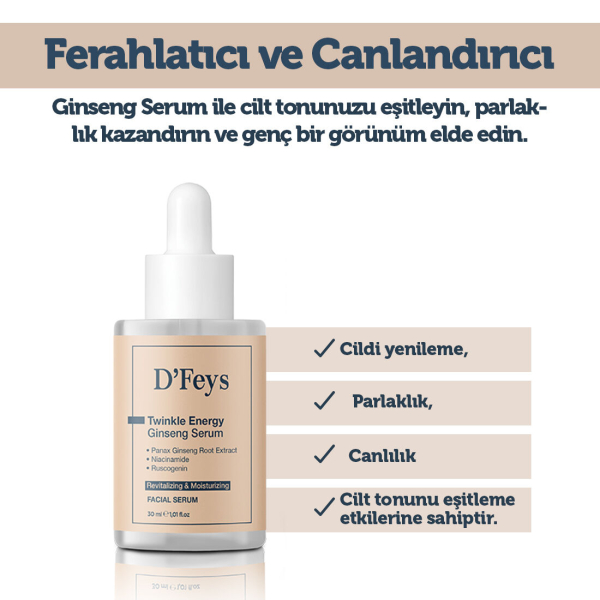 Ferahlatıcı ve Canlandırıcı Ginseng Serum 30ml - 7