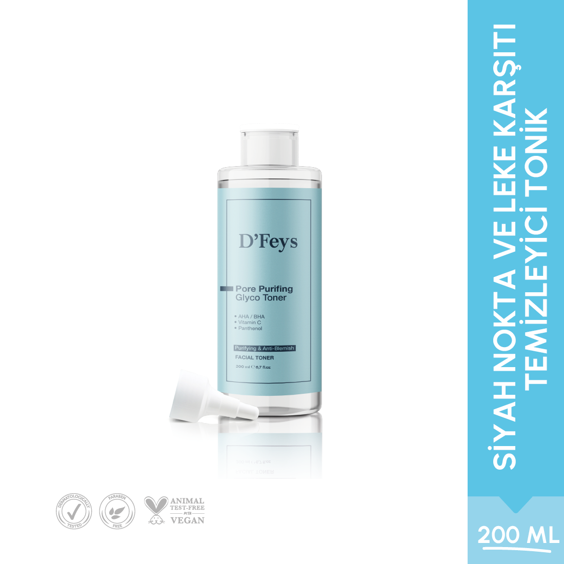 Siyah Nokta ve Leke Karşıtı Temizleyici Tonik 200 ml