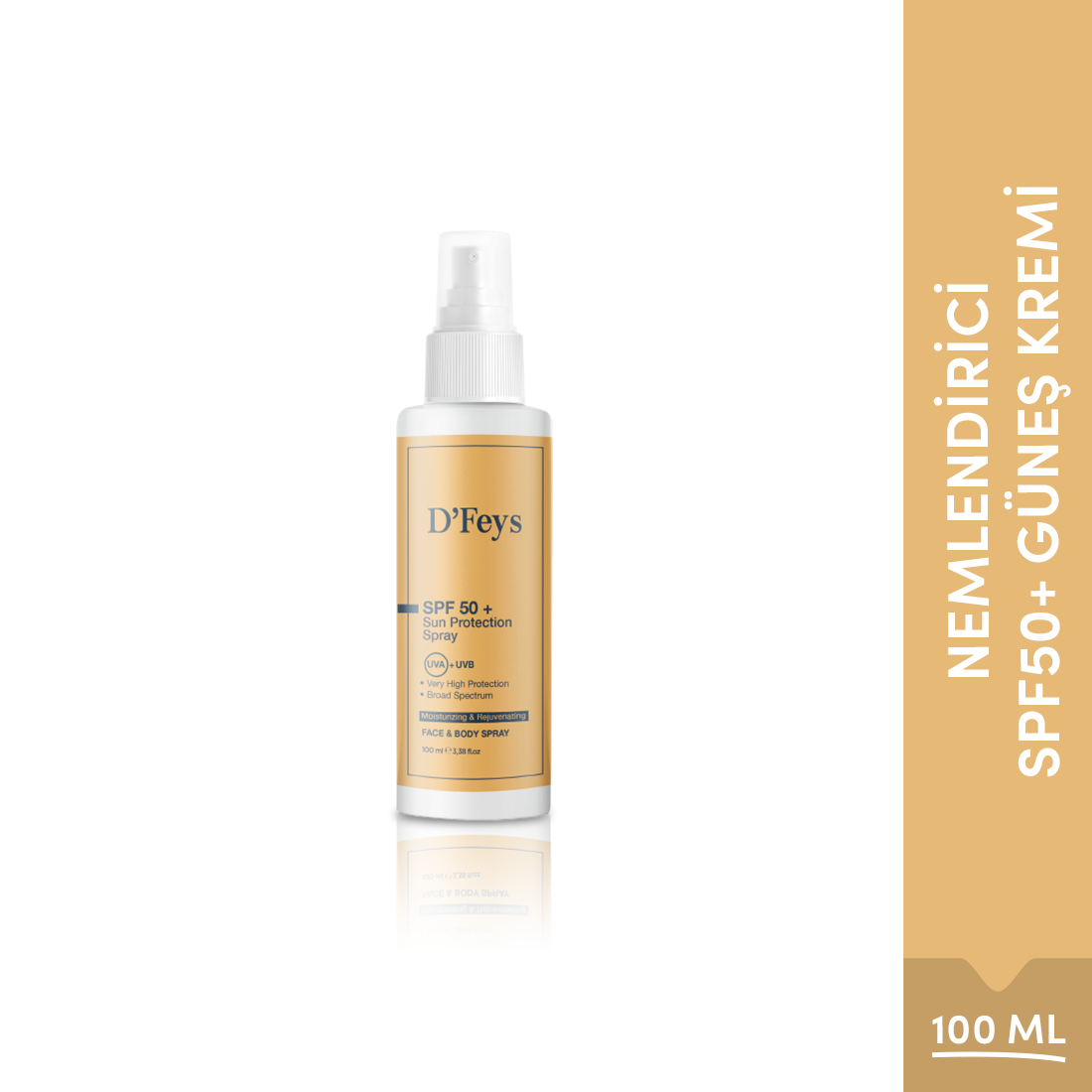 Nemlendirici ve Yenileyici Güneş Kremi SPF50+ (Yüz ve Vücut) 100 ml
