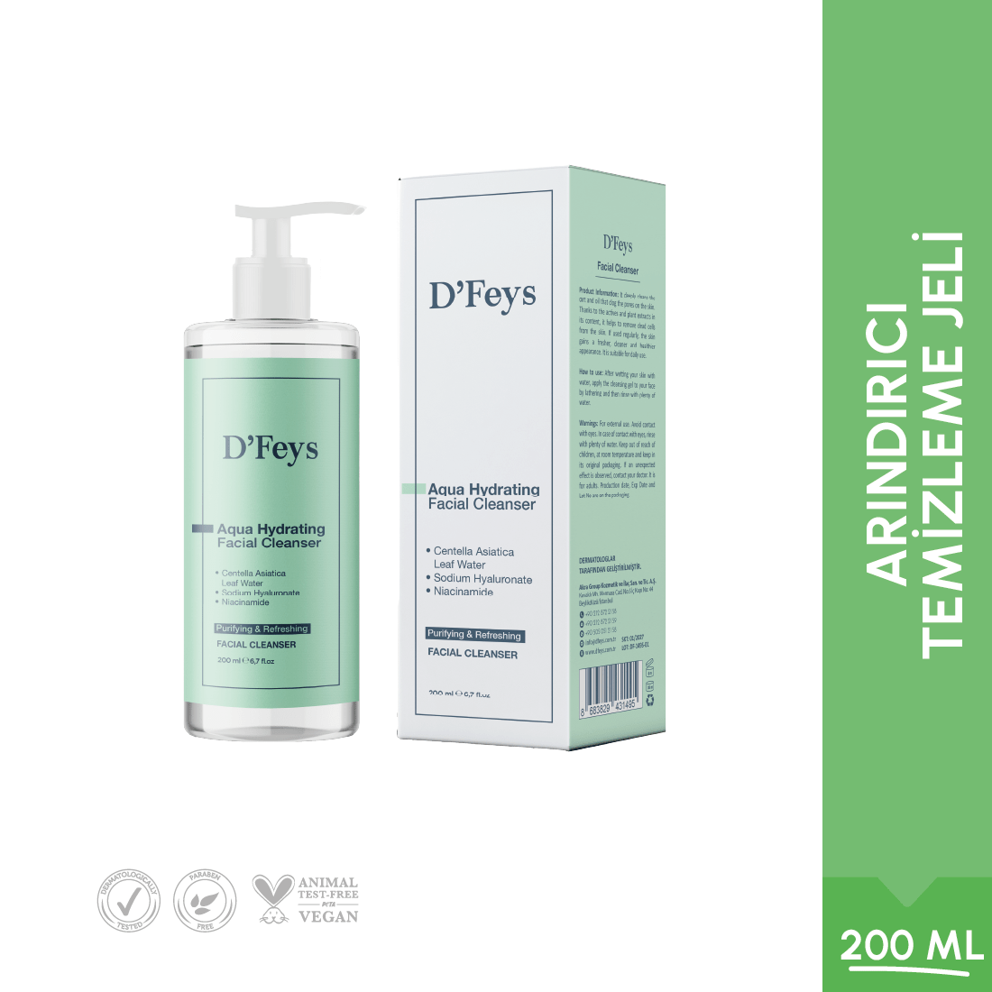 Arındırıcı ve Tazeleyici Yüz Yıkama Jeli 200 ml